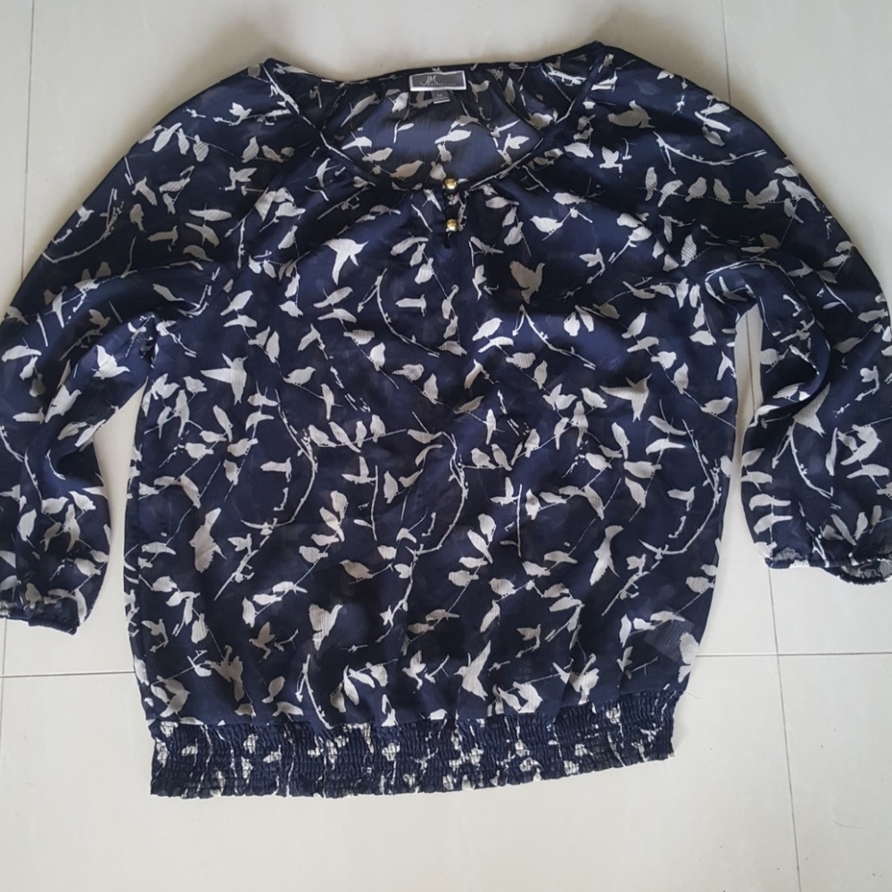 Navy blouse
